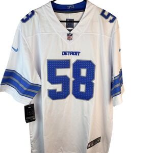 Nike Detroit Lions Penei Sewell 58 On Field Jersey Mens XXL White Road New